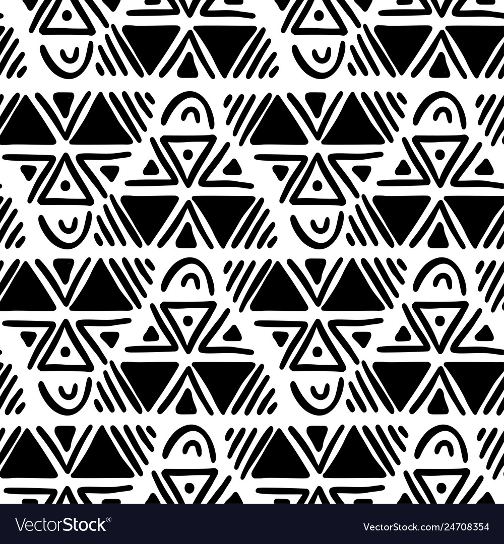 Seamless aztec pattern vector image Seamless aztec pattern