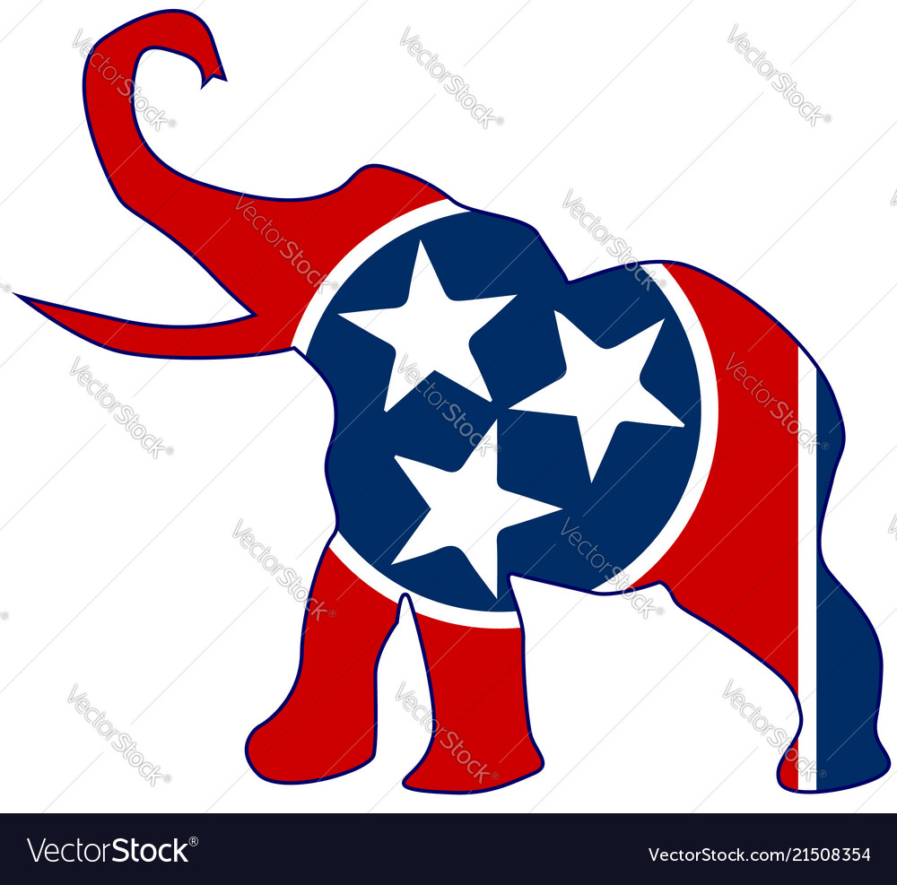 Tennessee republican elephant flag