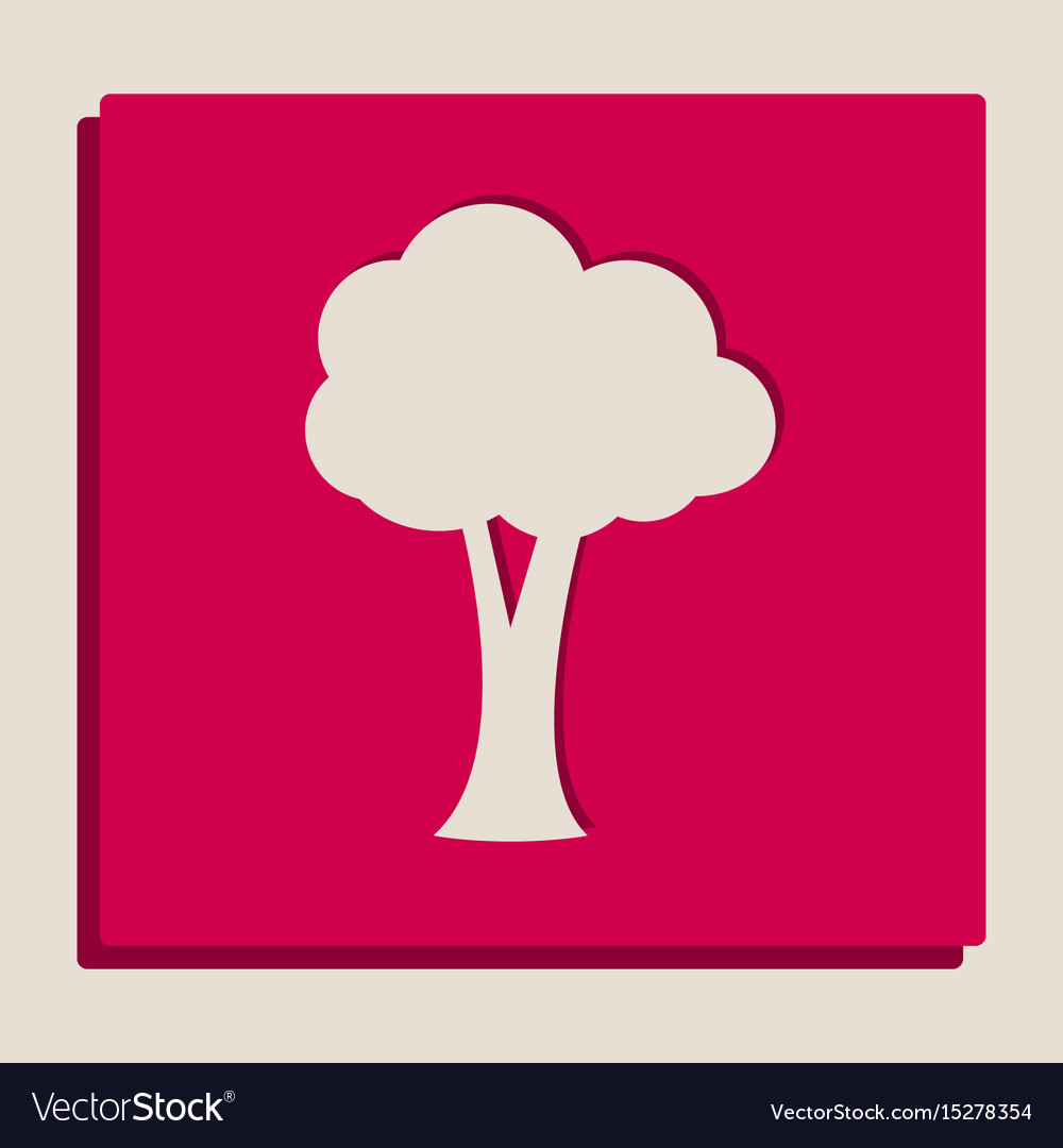 Tree sign grayscale version