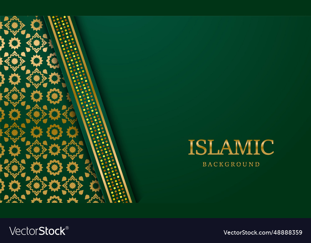 Arabic islamic luxury ornamental background Vector Image