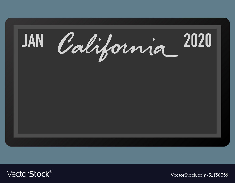California License Plate Vector Images 41
