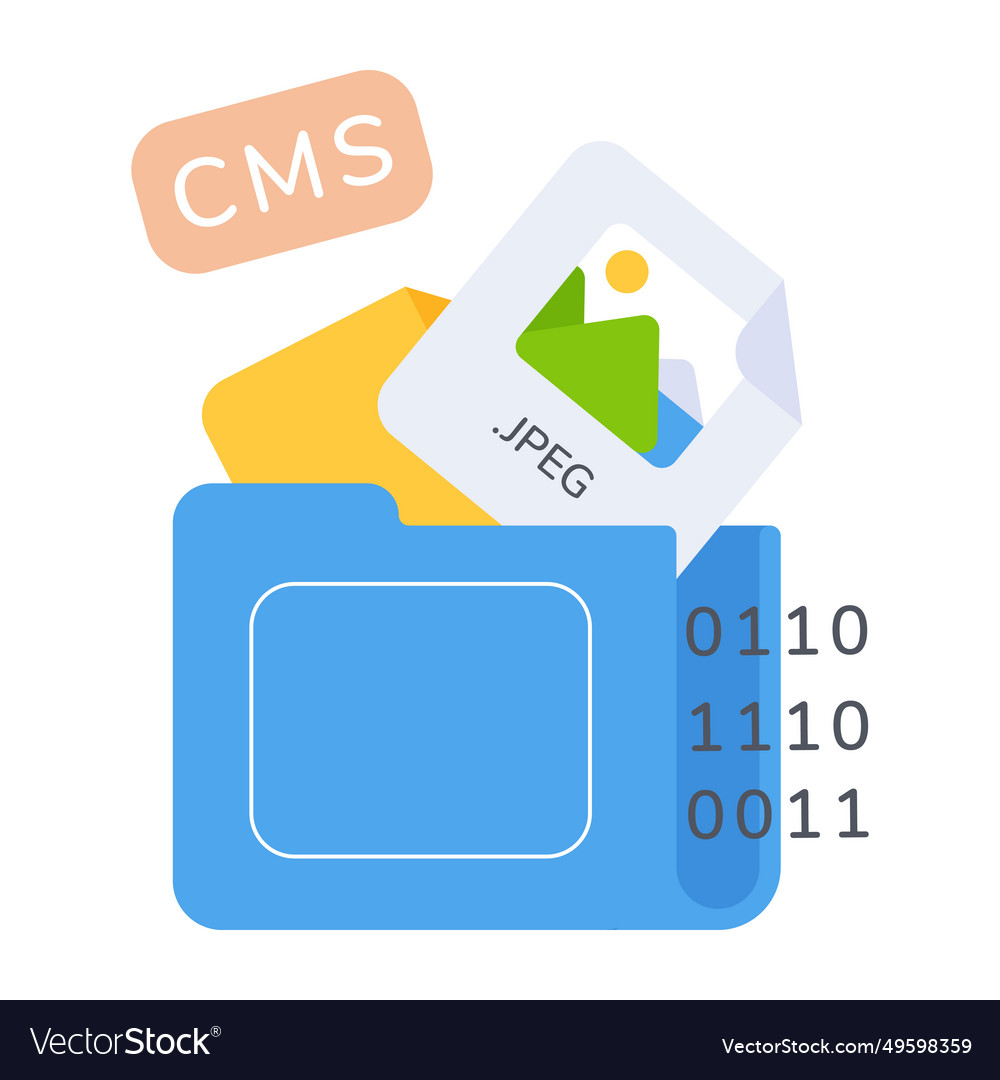 Cms File Royalty Free Vector Image Vectorstock