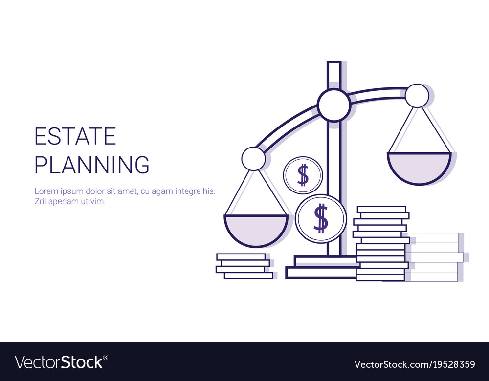 Estate planning concept template web banner