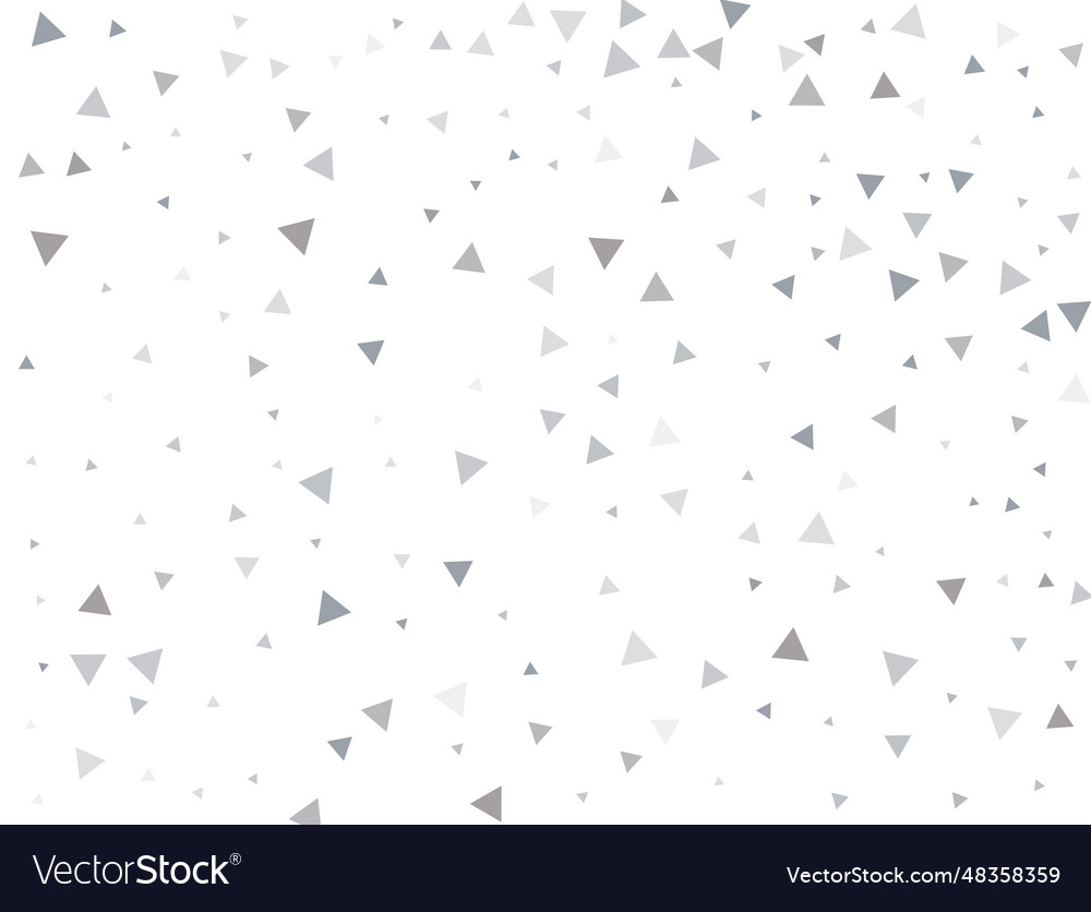 Matrixsilver triangular confetti vector image Matrixsilver triangular confetti