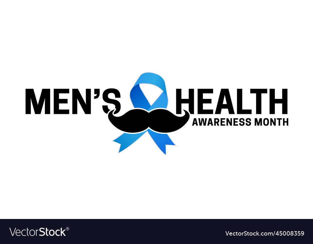 Mens Health Awareness Month Isolated Icon With Vector Image