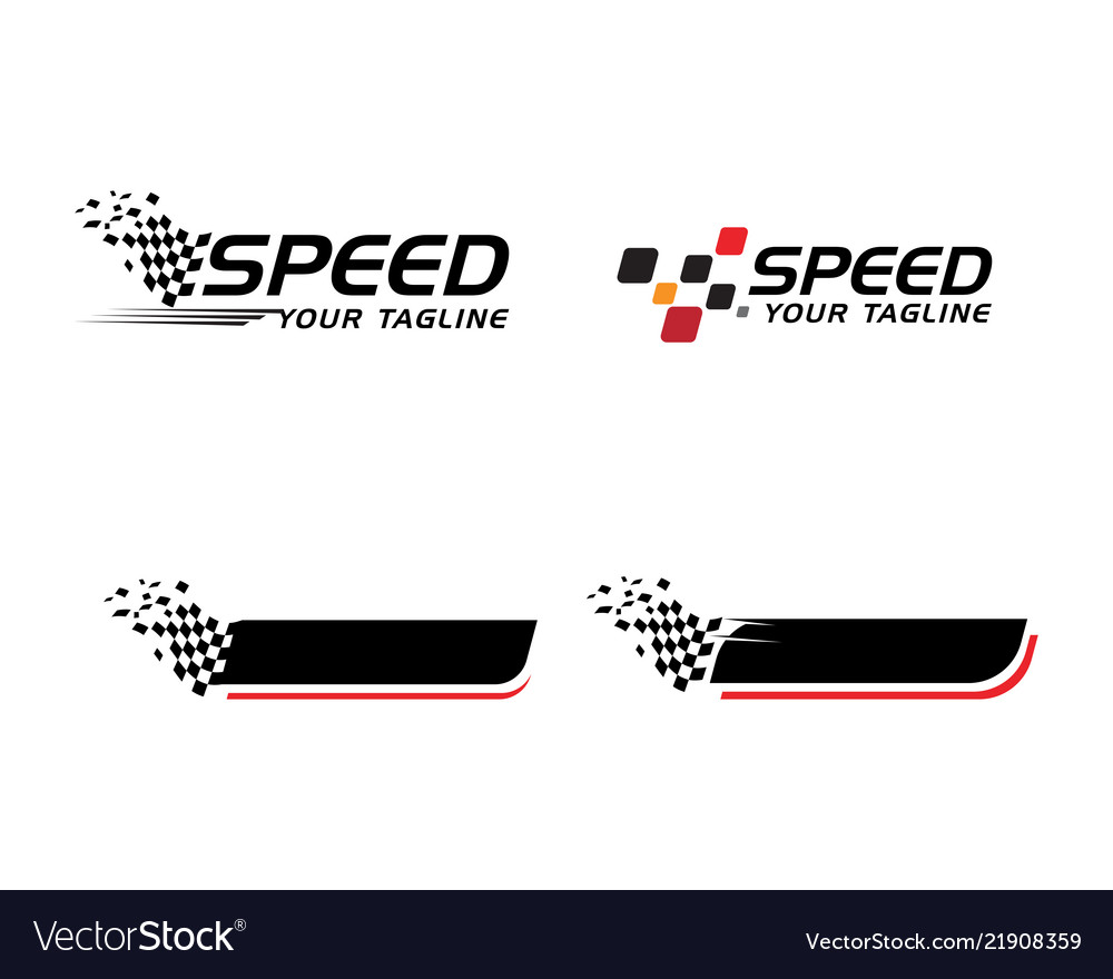 Race flag icon template design vector image Race flag icon template design