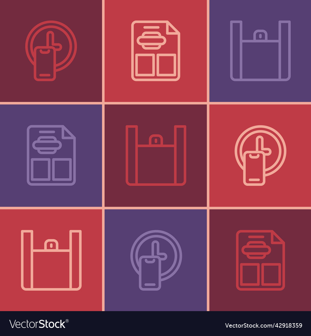 Set line round the clock delivery online ordering vector image Set line round the clock delivery online ordering