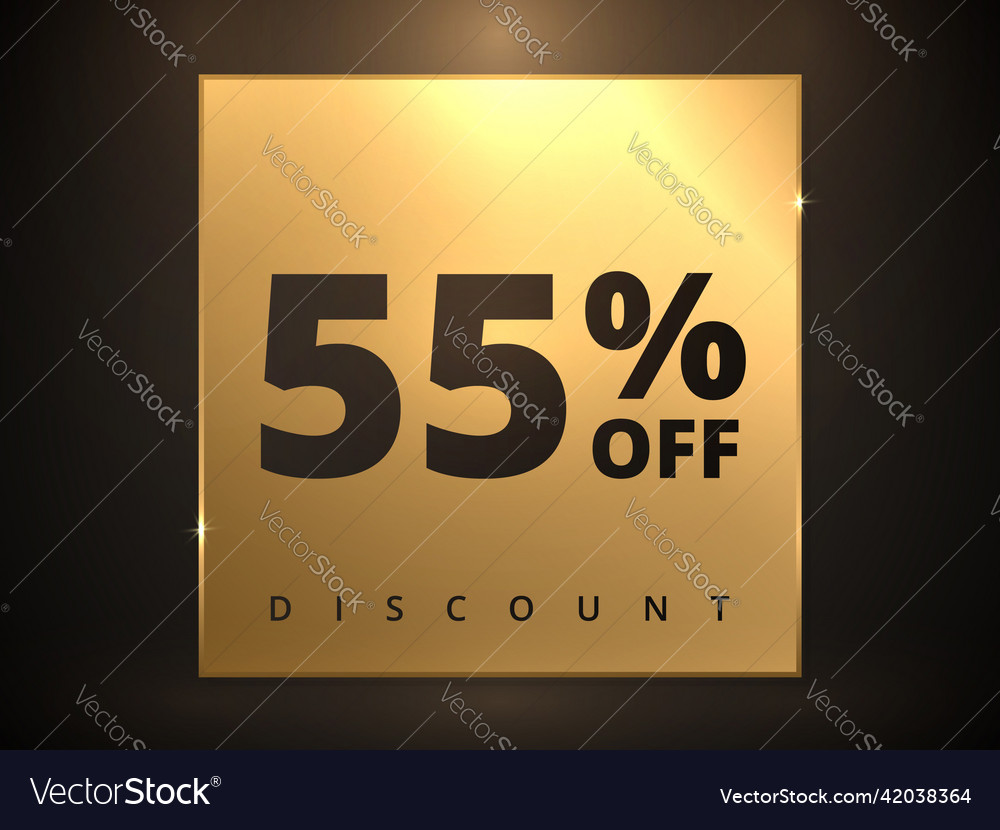 55 off discount banner special offer sale