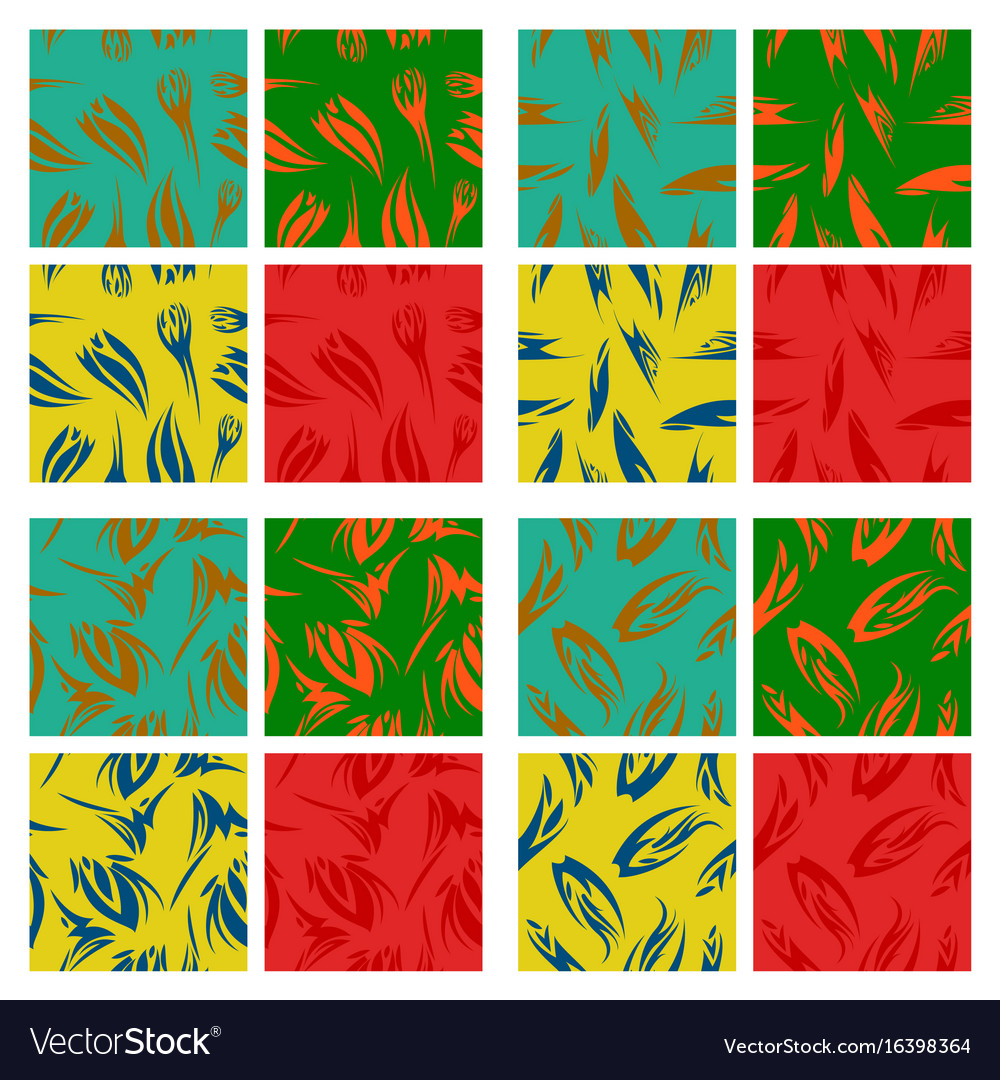 Assembly of patterns in striped style