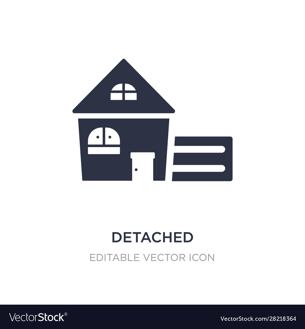 Detached icon on white background simple element