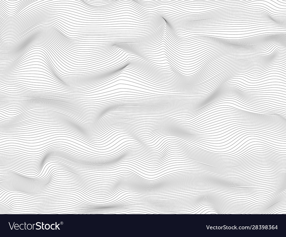 Distorted lines wave 3d texture simple black thin