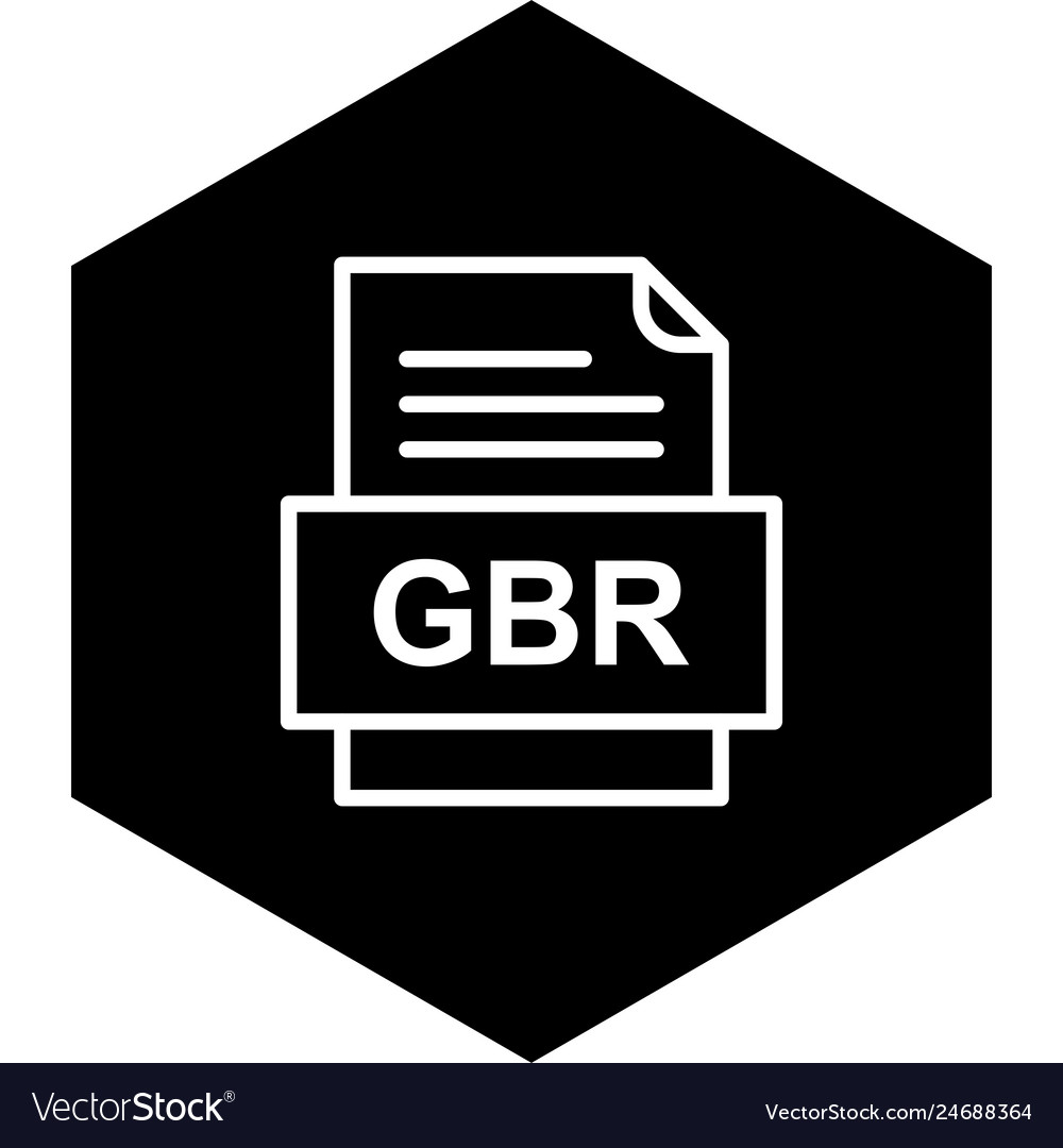 Gbr file document icon
