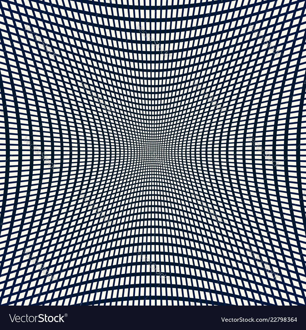 Grid with distortion hollowed surface