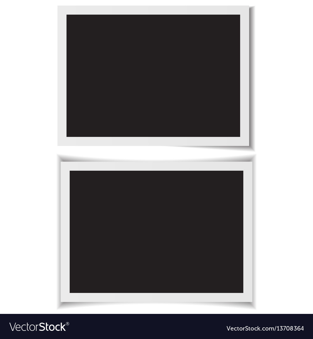 Horizontal Photo Frames with Shadow