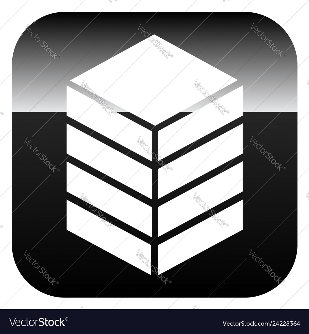Icon with tower rack storage container datacenter