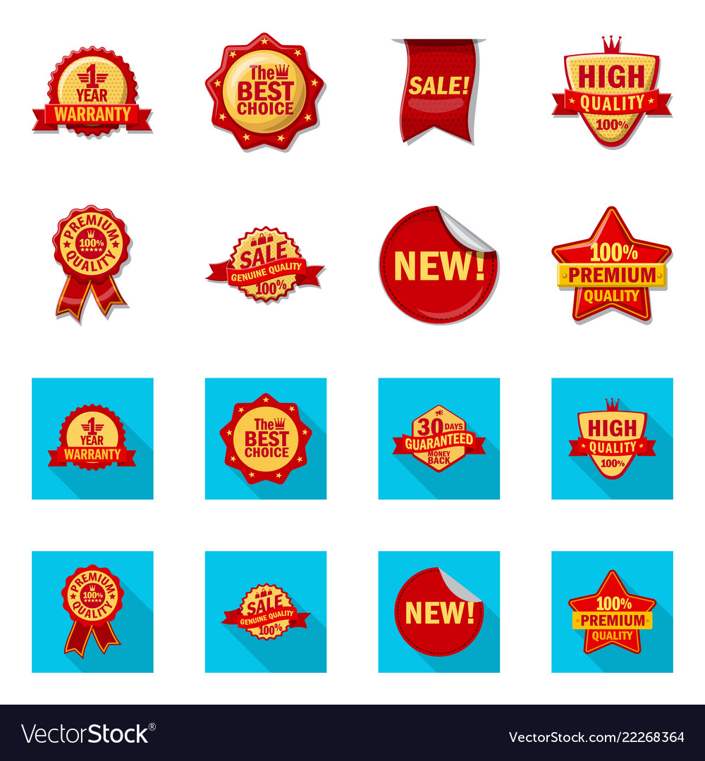 Isolated object of emblem and badge symbol vector image Isolated object of emblem and badge symbol