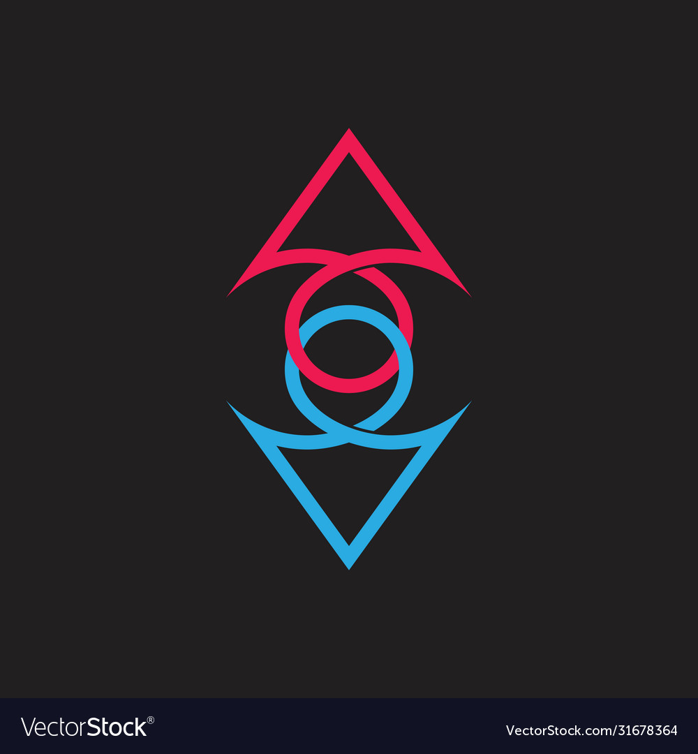Linked overlapping arrow logo