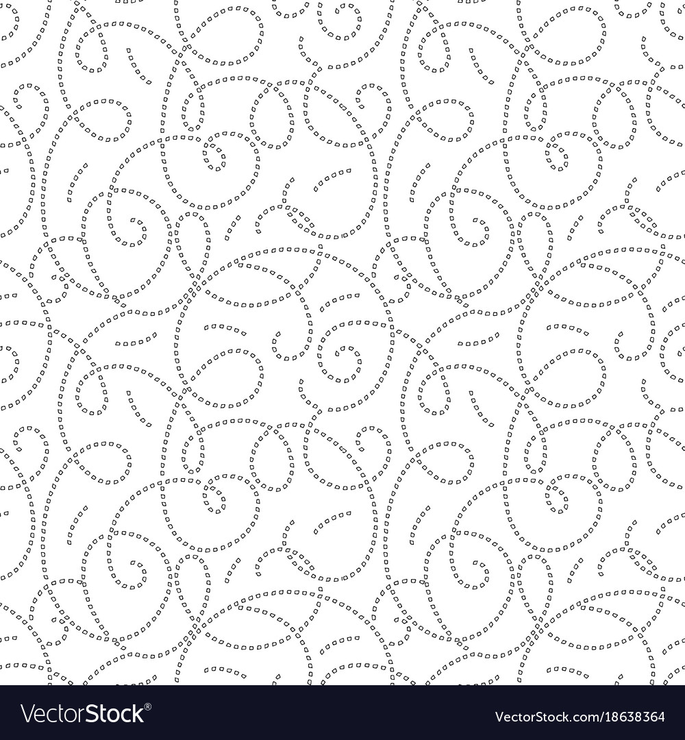 Memphis Curly Pattern