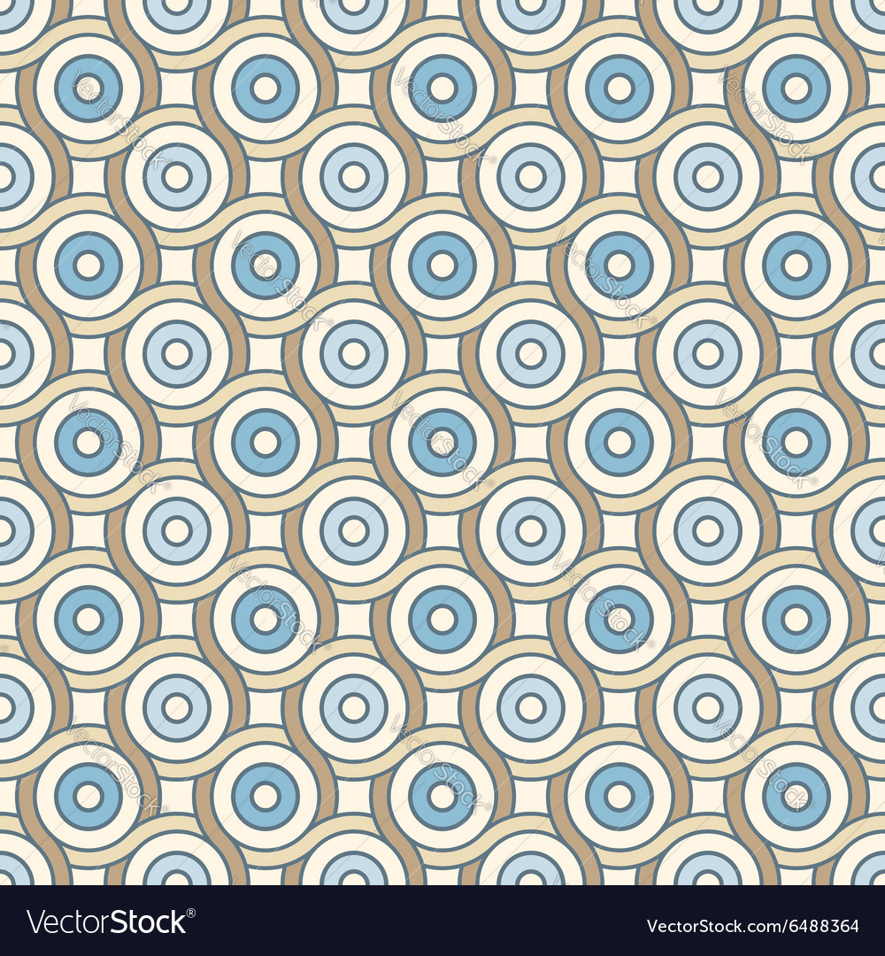 Retro Geometric Pattern with Circles