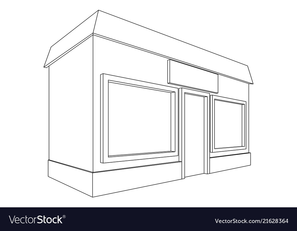 Shop outline drawing