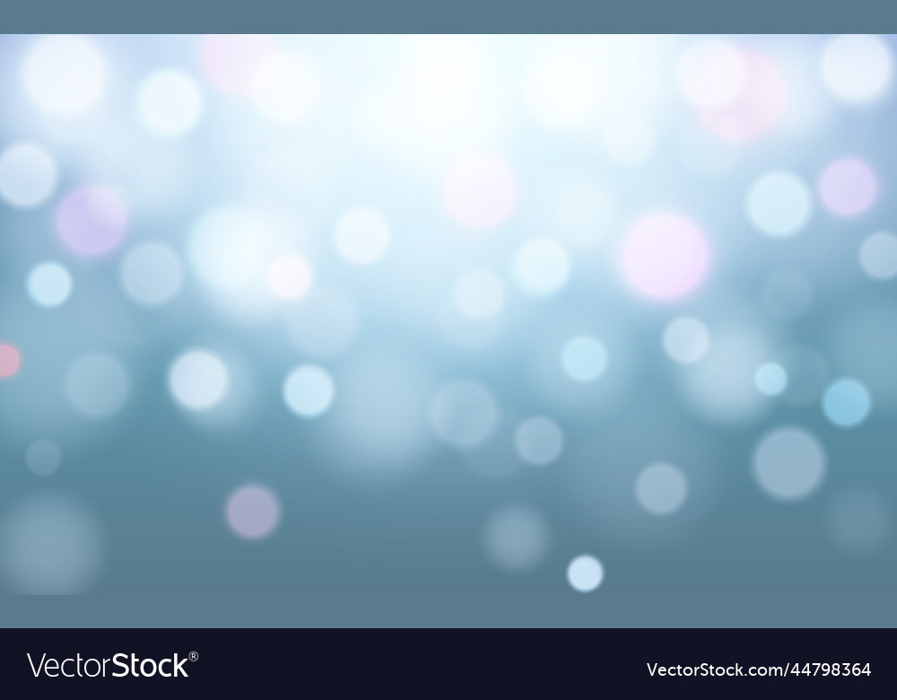 Sky blue bokeh soft light abstract background vector image Sky blue bokeh soft light abstract background