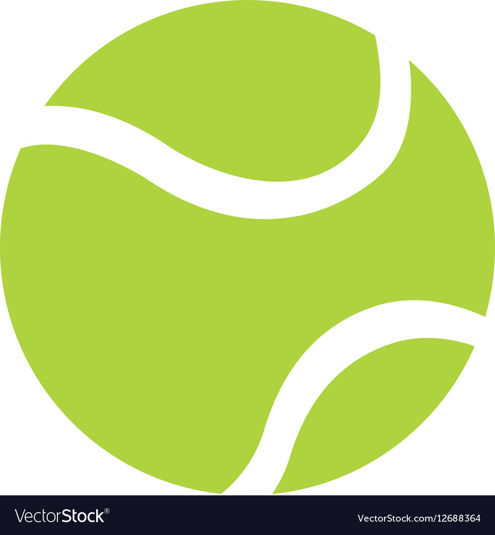 Tennis Ball Icon - White Sport