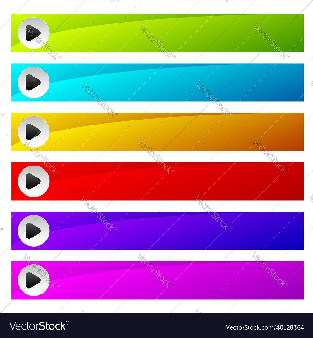 Web button banner plaque bar design element