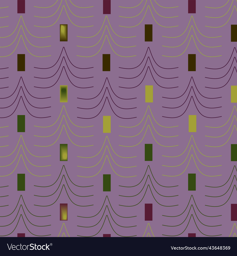 A pattern of multicolored tree contours