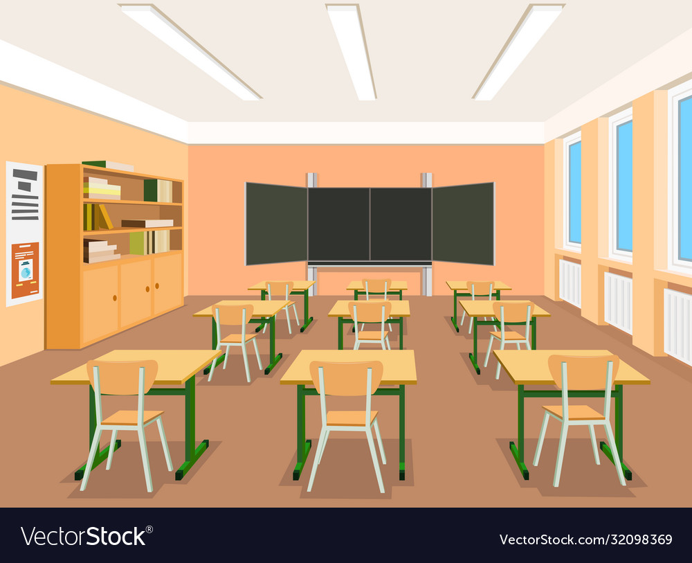 An empty classroom