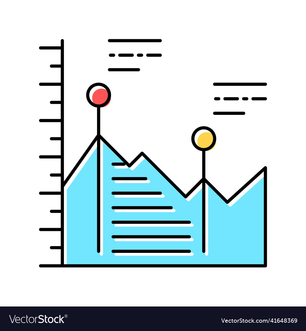 Analyzing documents color icon