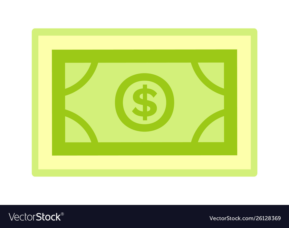 Bank and investment symbol dollar object