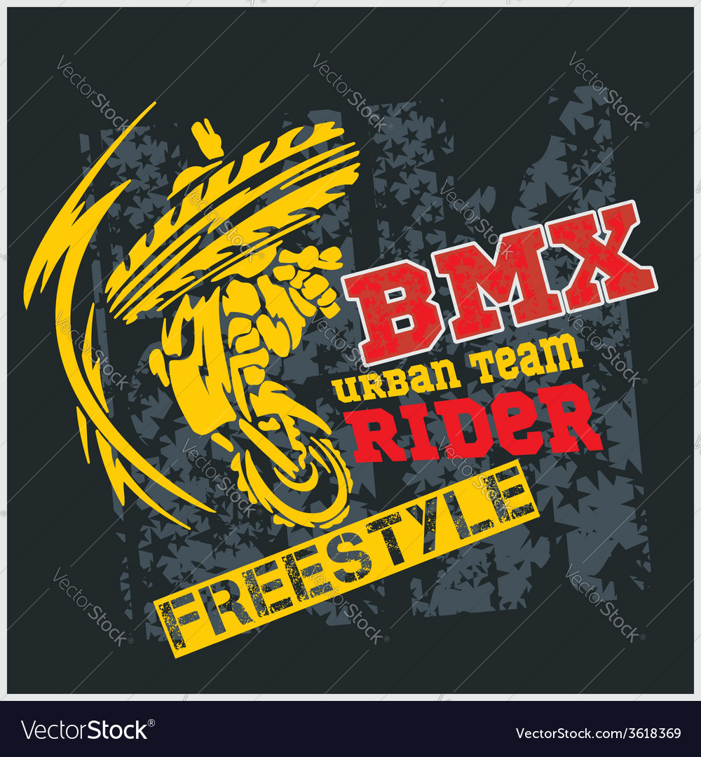 Bmx rider - urban team design