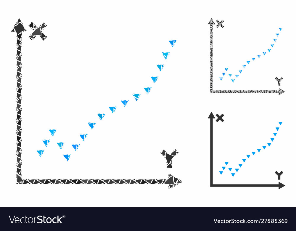 Dotted function plot composition icon trembly