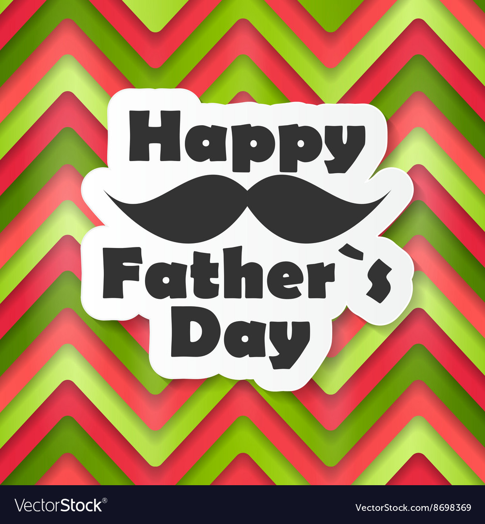 Happy father day poster card Royalty Free Vector Image