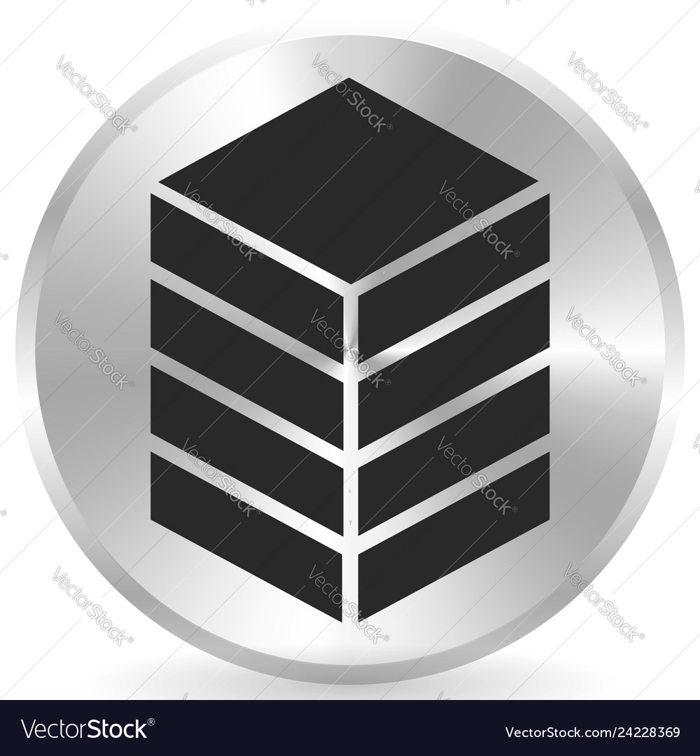 Icon with tower rack storage container datacenter