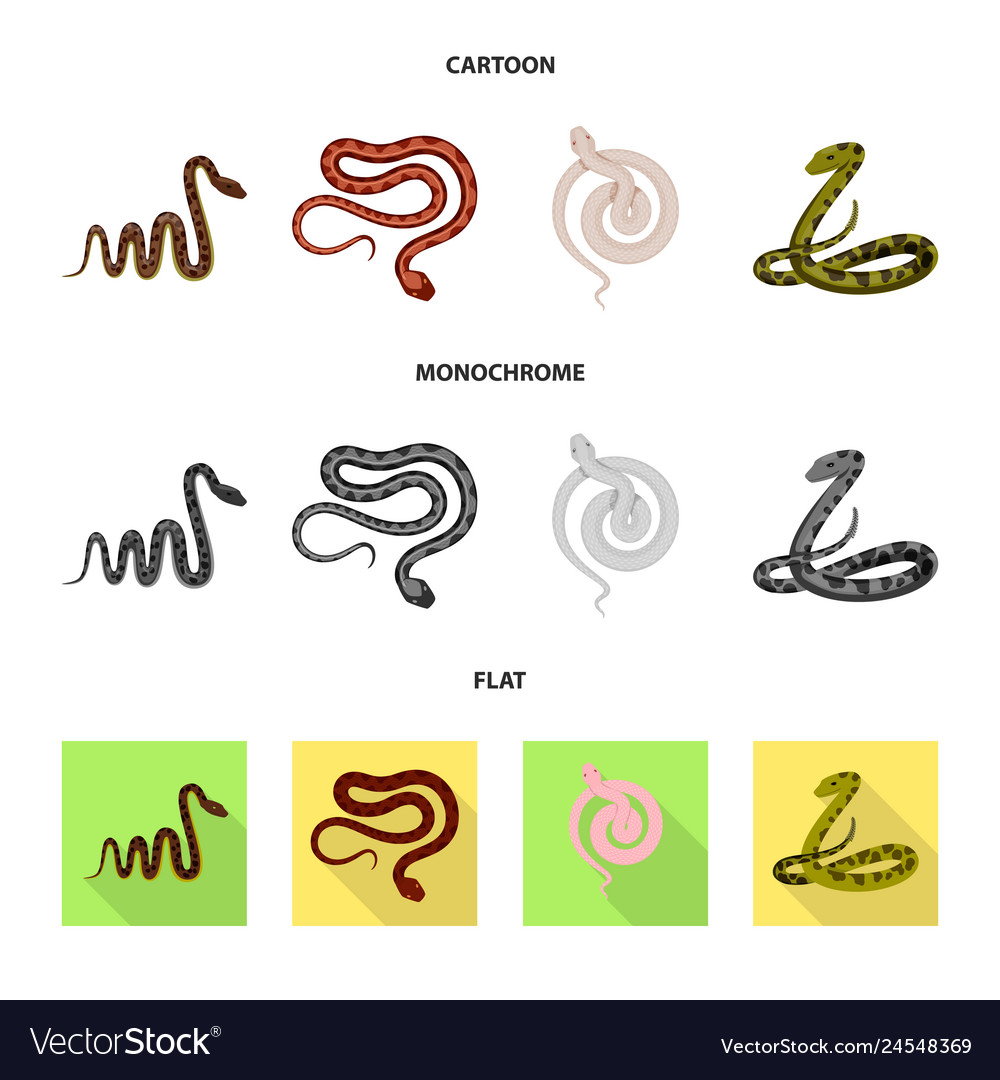 Isolated object of mammal and danger symbol set