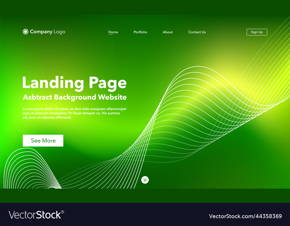 Landing page abstract background website template