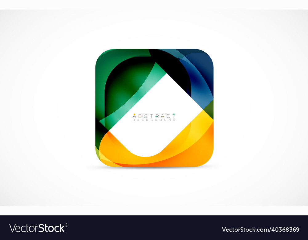 Minimal background abstract square shape vector image Minimal background abstract square shape