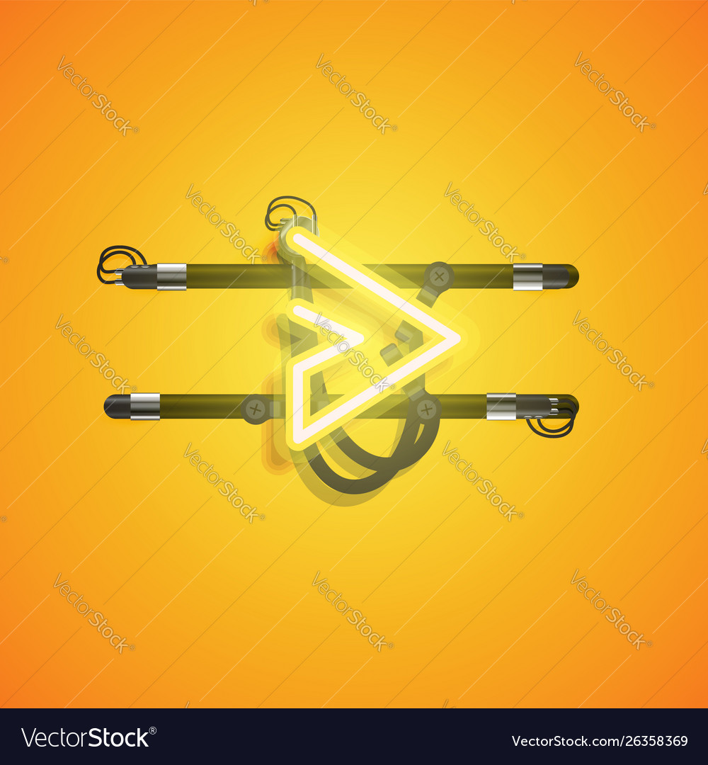 Realistic neon character with wires and console vector image Realistic neon character with wires and console