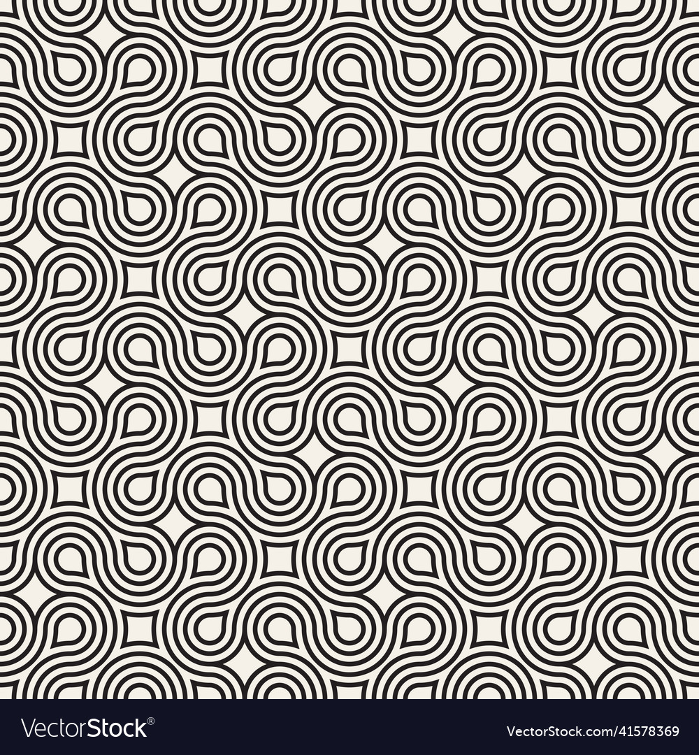 Seamless pattern repeating geometric elements