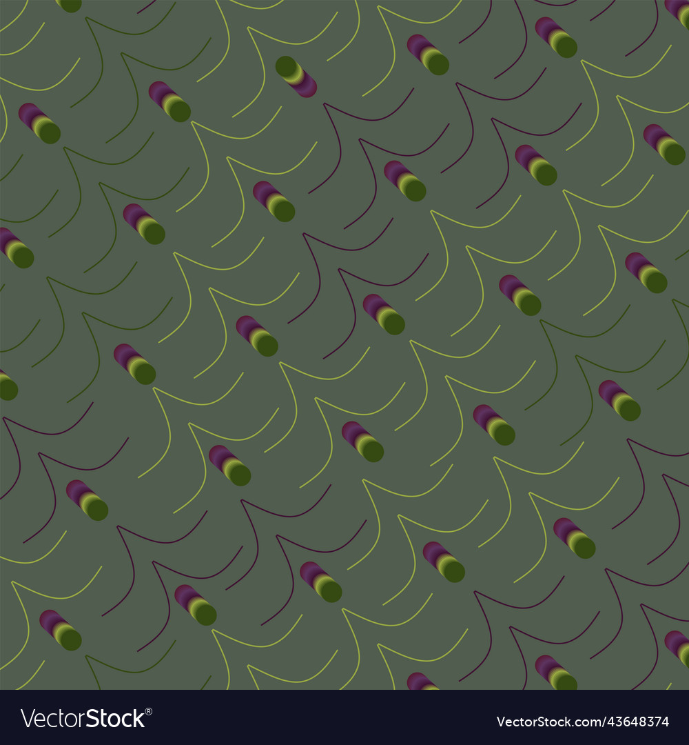 A pattern of multicolored tree contours
