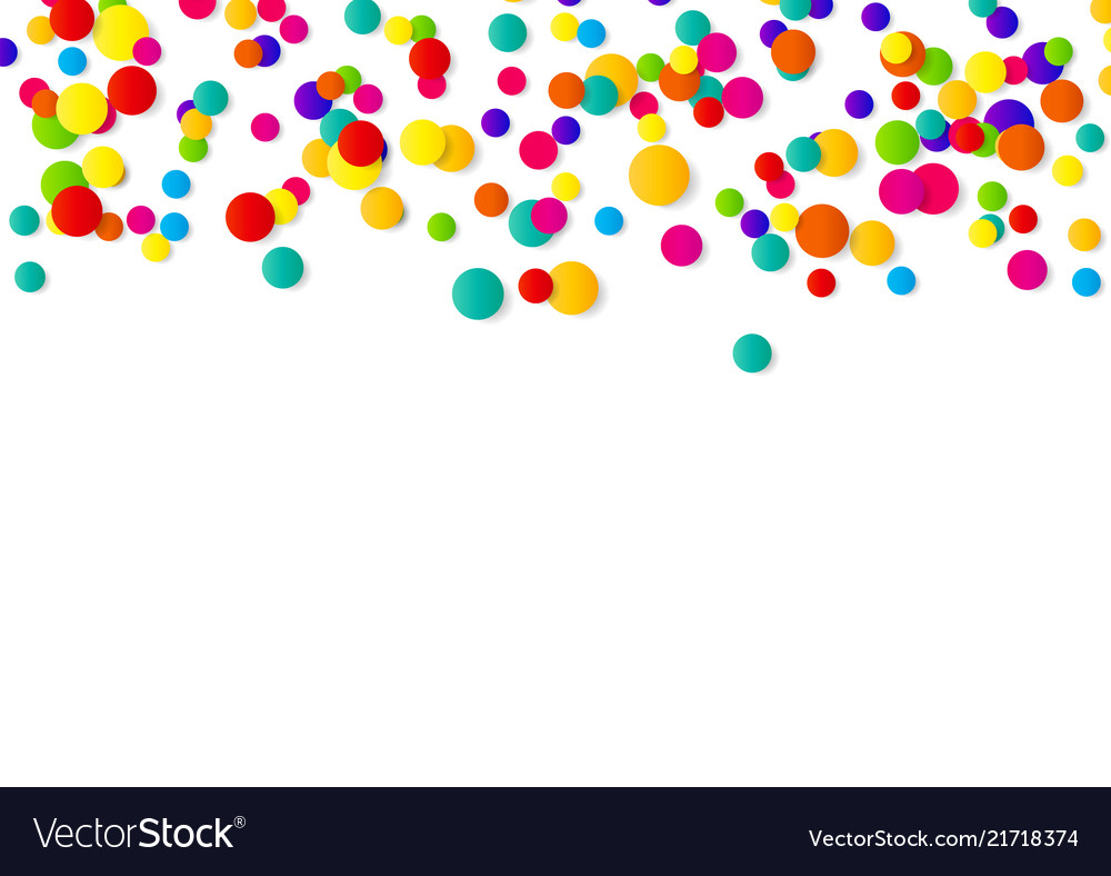 Abstract confetti Hintergrund mit polka dot