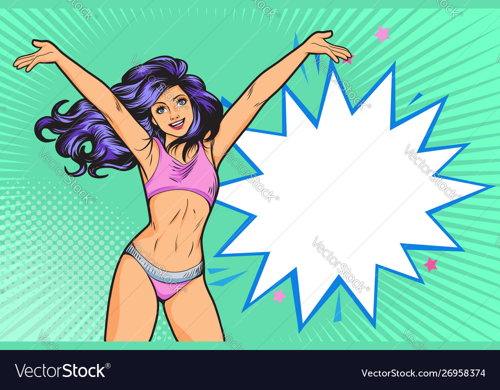 Bikini girl in sexy2 vector image Bikini girl in sexy2