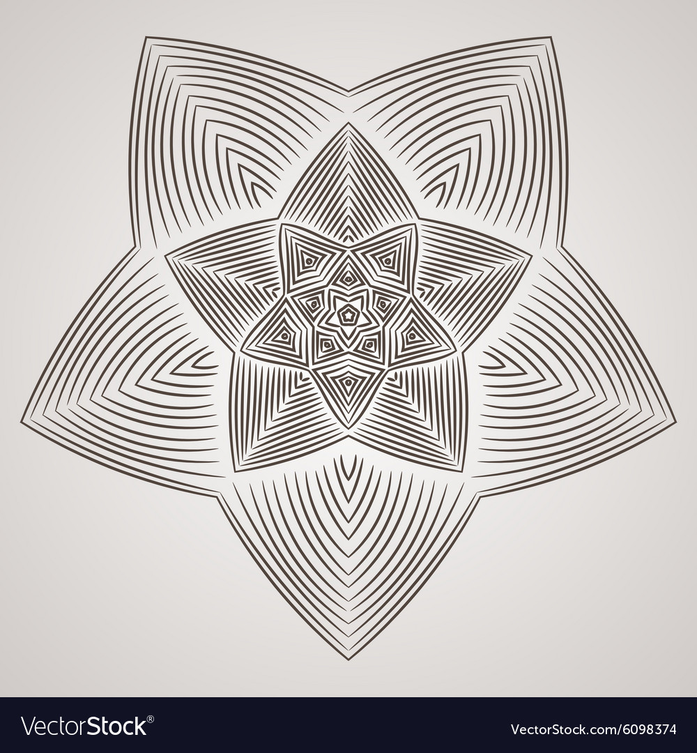 Circular pattern in the form of intricate