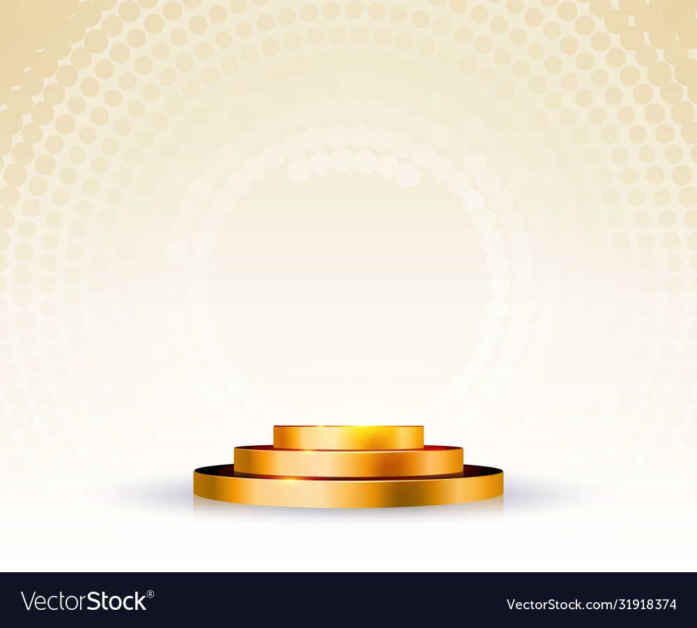 Empty round pedestal or platform for display Vector Image Empty round pedestal or platform for display