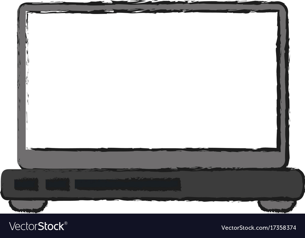 Laptop computer frontview icon image