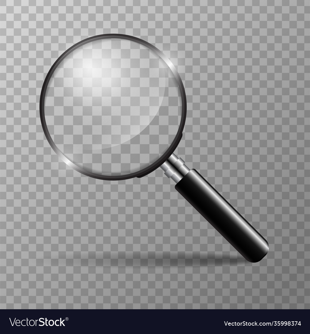 Magnifying glass concept for finding people Vector Image