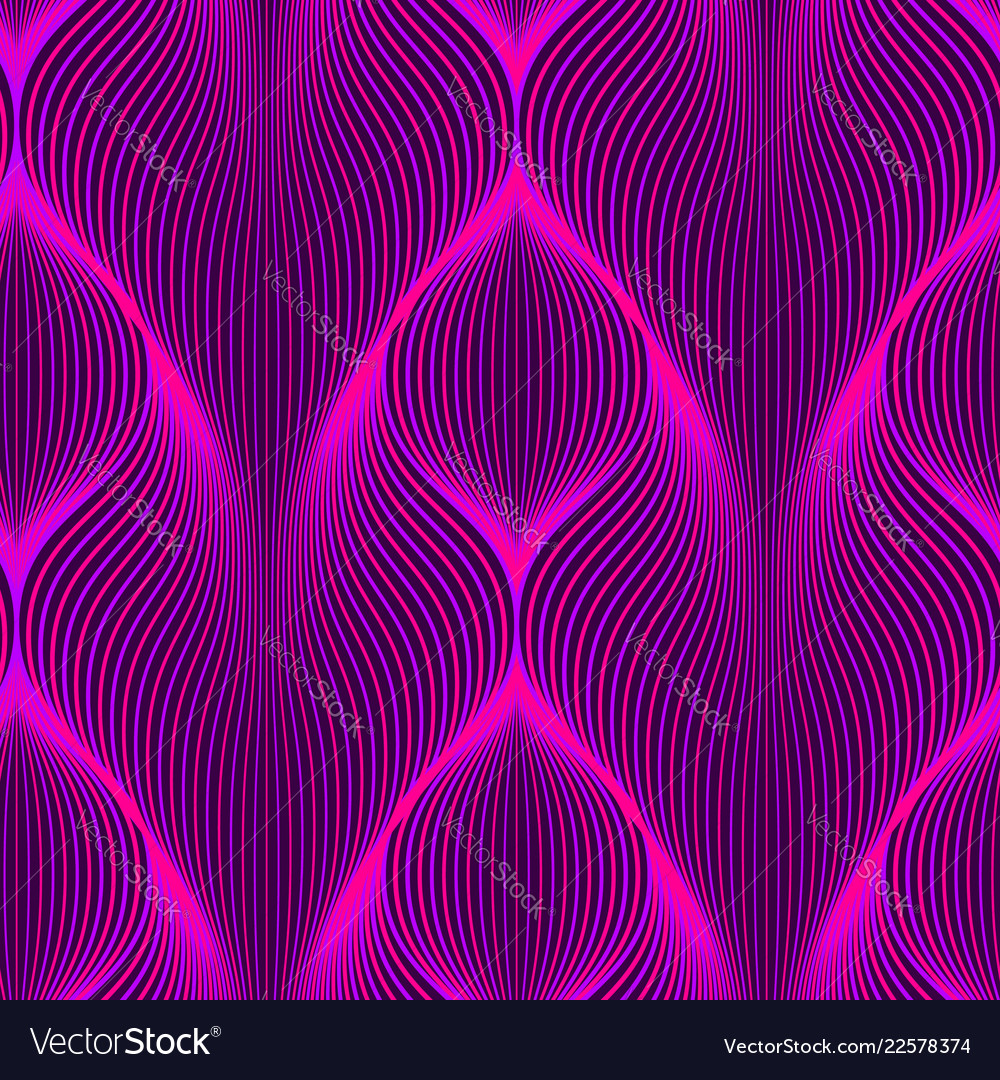 Neon lines seamless pattern background vector image Neon lines seamless pattern background