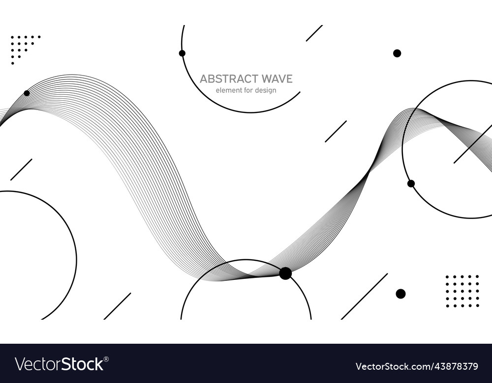 Abstract wave element for design digital vector image Abstract wave element for design digital