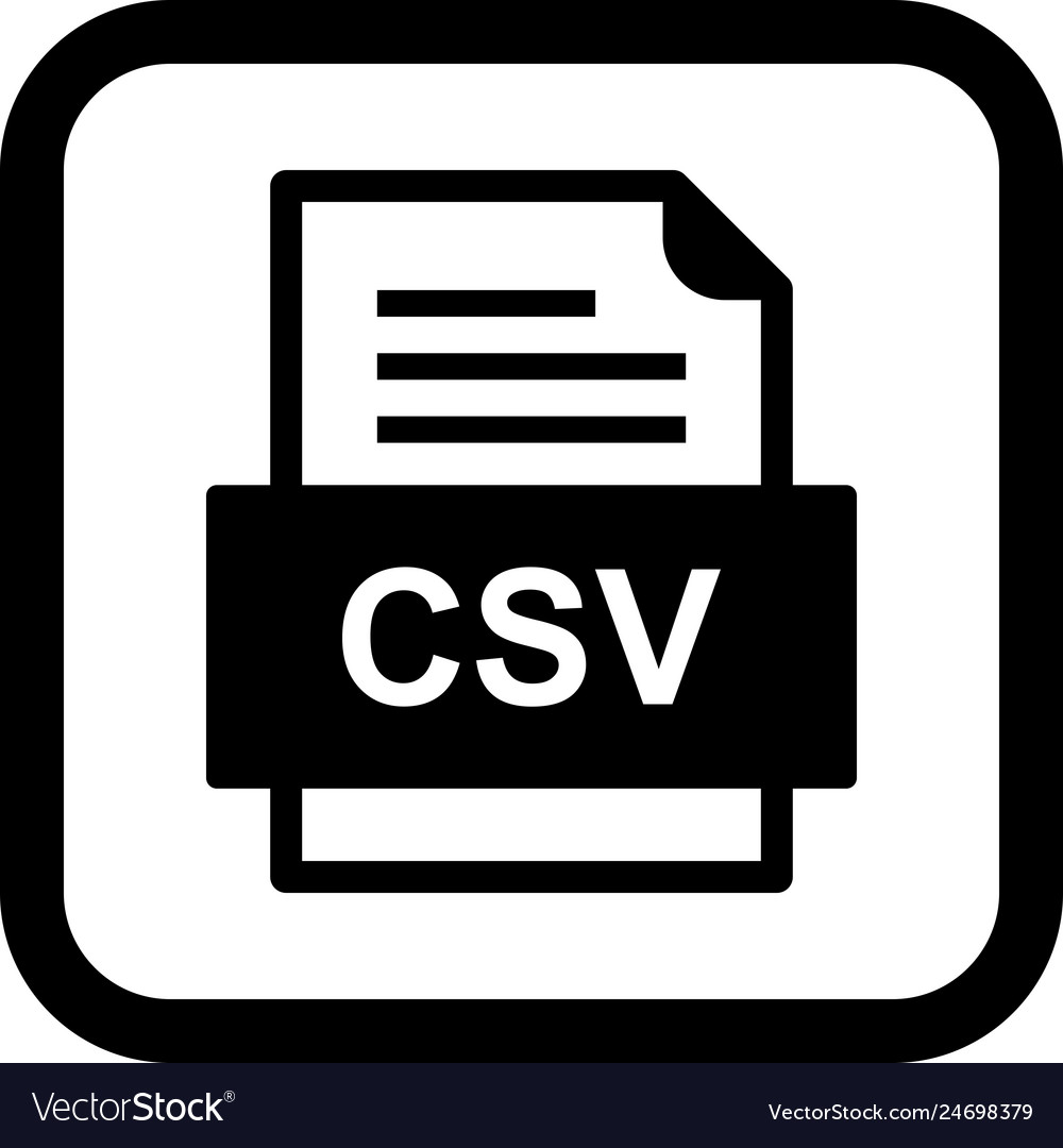 Csv file document icon